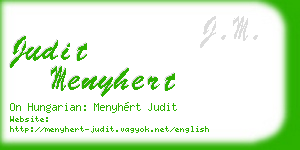 judit menyhert business card